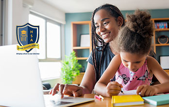 Homeschooling in Nairobi, Kenya.